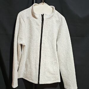 Onque Casuals Cream Teddy Jacket